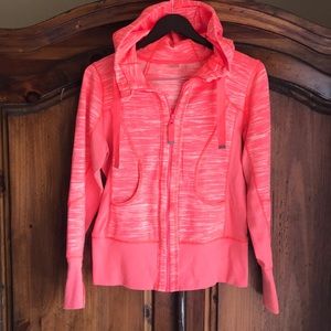 Zella zip up hoodie in bright coral